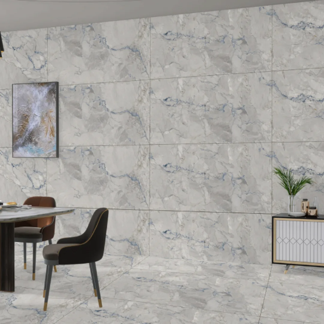 Exotica X - Crv Nebula Blue, marble-look wall tile for bathroom